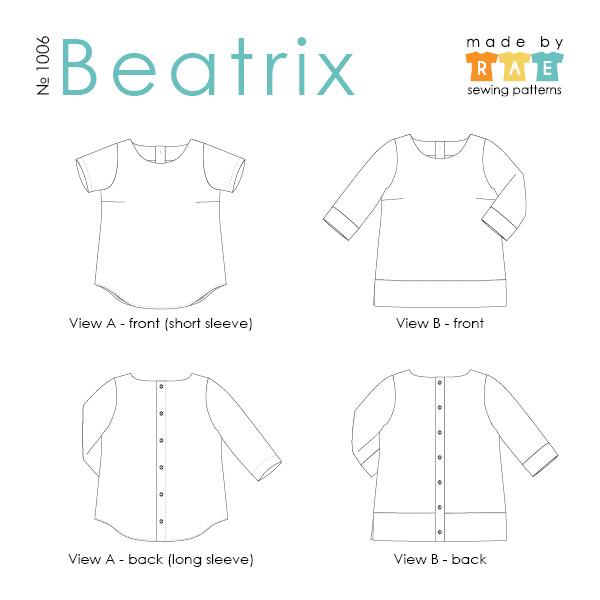 Made by Rae: Beatrix Top