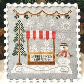 country cottage needleworks snow village cross stitch chart
