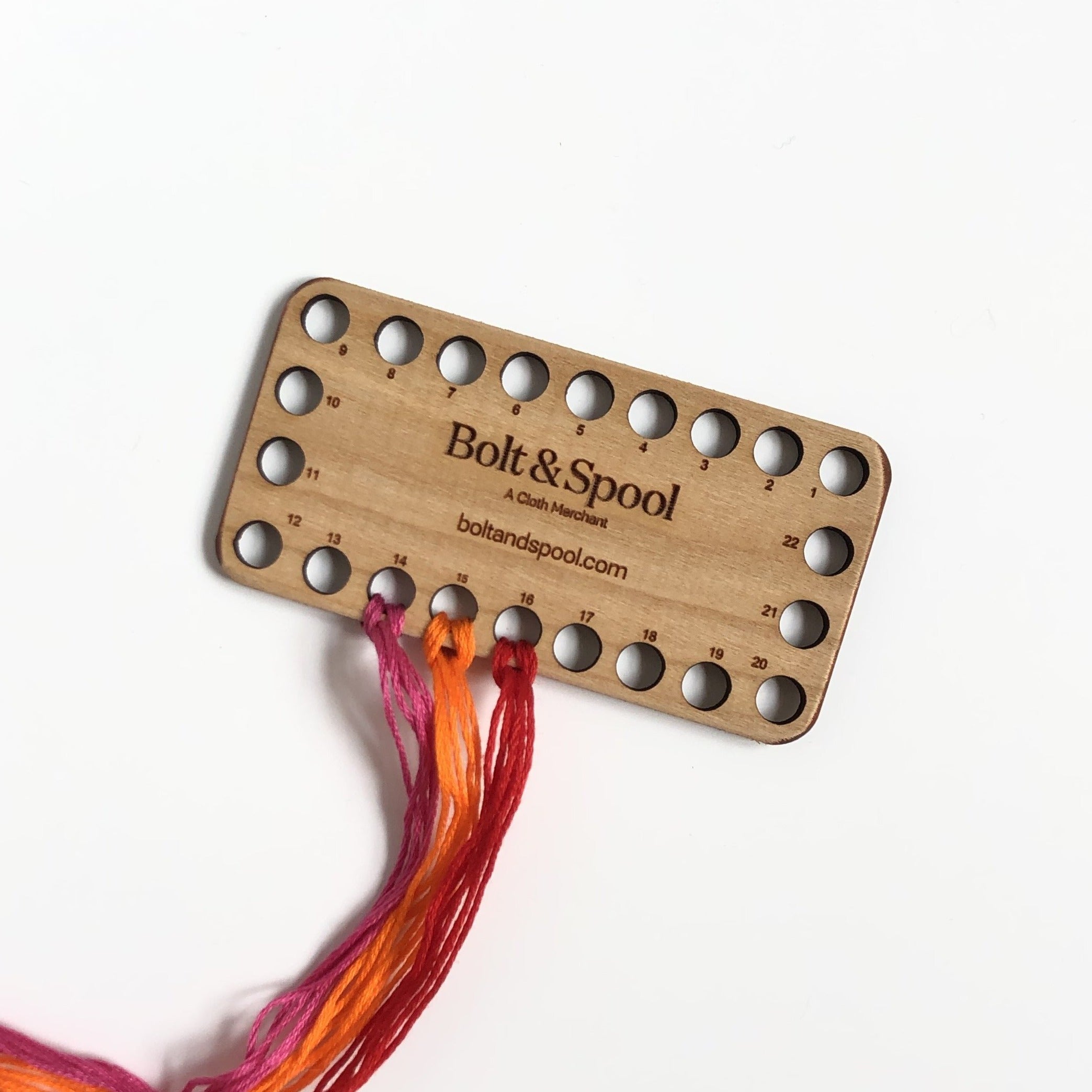 Cherry Wood Thread Minder