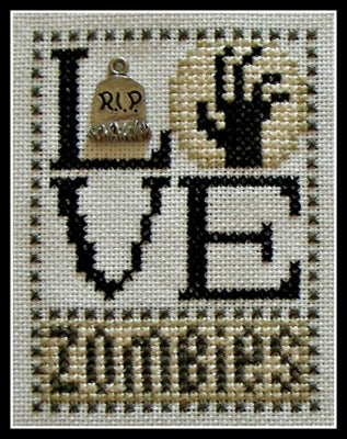 Counted Cross Stitch Pattern: Hinzeit Love Zombies