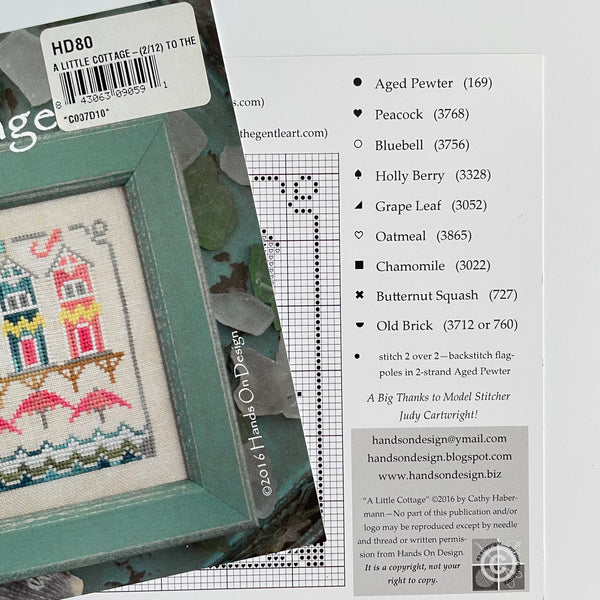 Counted Cross Stitch Pattern: "A Little Cottage by the Sea"