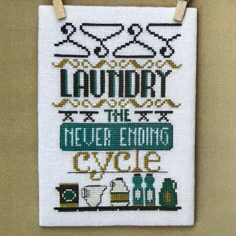 Counted Cross Stitch Pattern: "Laundry"