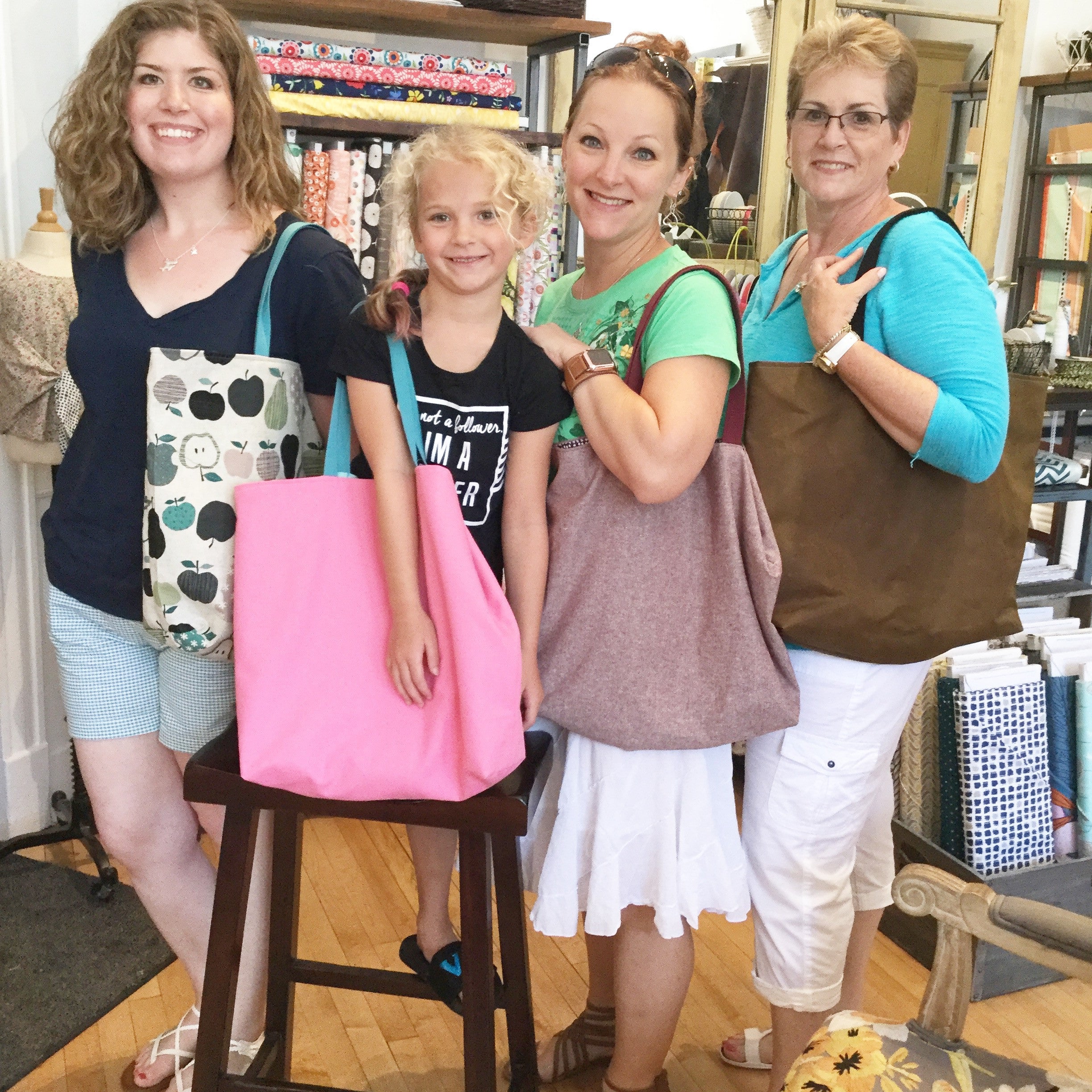 floppy tote bag stitch party
