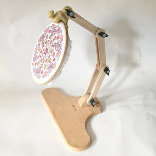 beech wooden adjustable embroidery stand for