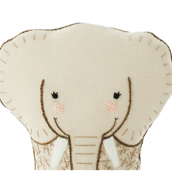 Kiriki Press Embroidered Doll Kit - Elephant