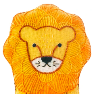 Kiriki Press Embroidered Doll Kit - Lion
