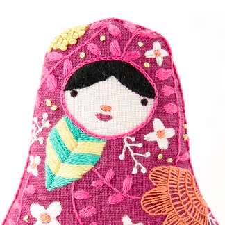 Kiriki Press Embroidered Doll Kit - Matryoshka
