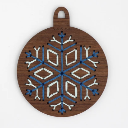 Kiriki Press : Stitched Ornament Kit - Snowflake