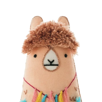 Kiriki Press Embroidered Doll Kit - Llama