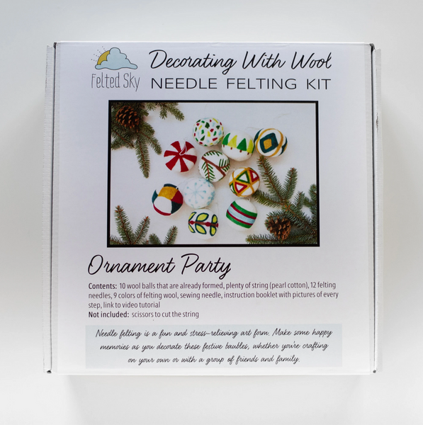 Felted Sky Needle Felting Kit : Ornament Party