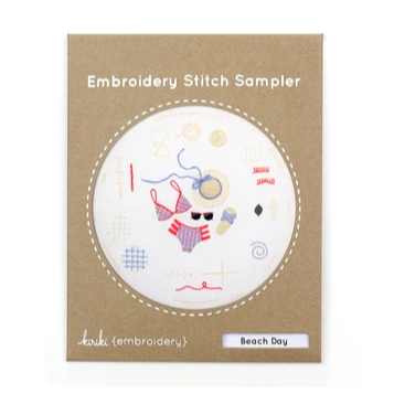 Kiriki Press Embroidered Beach Day Stitch Sampler