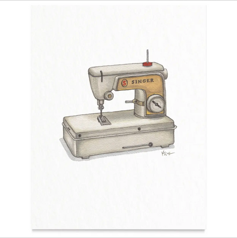 Yeesan Loh - Sewing Machine Art Print