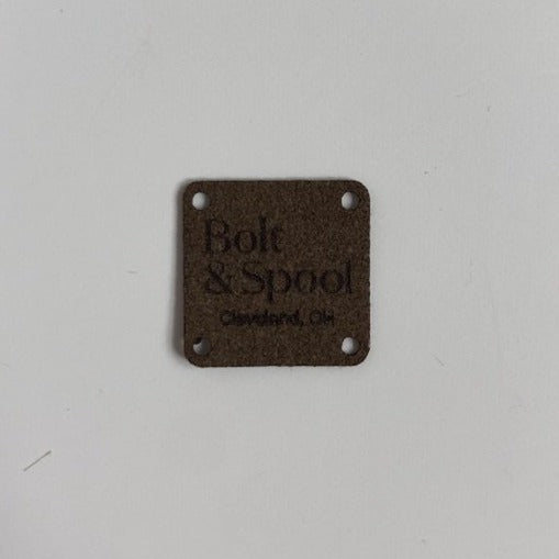 Faux Suede Bolt & Spool Tag Set