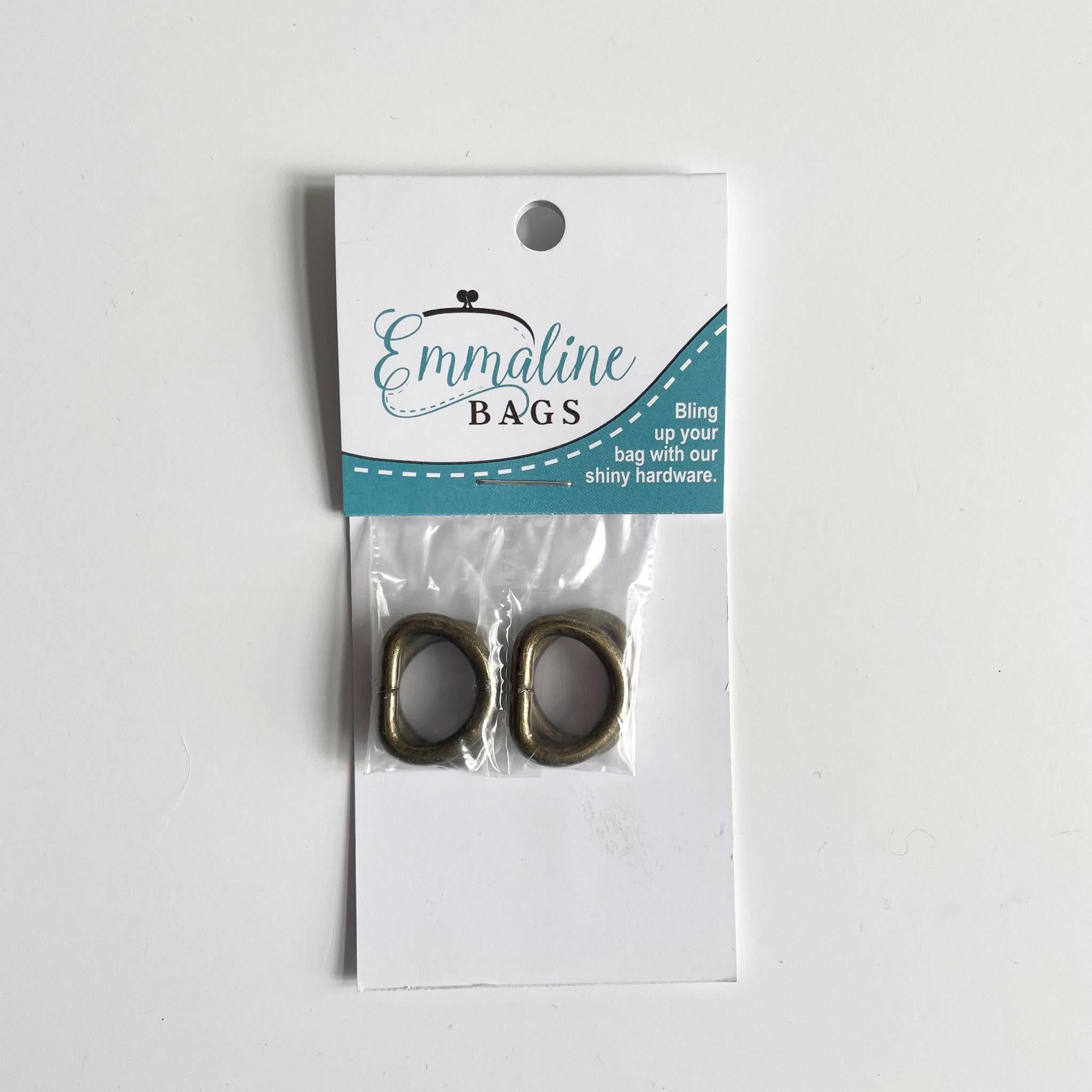 Emmaline Bags : D Rings - 1/2 inch