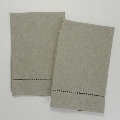 Linen Hemstitched Guest Towel
