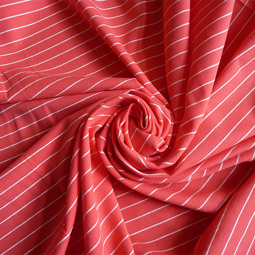 art gallery fabric knit stripe sleek pink