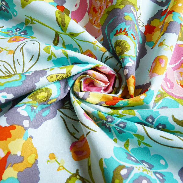 Art Gallery Fabrics : Lillybelle - Garden Rocket Turquoise