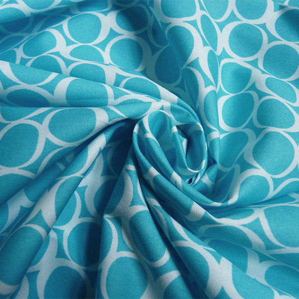 Art Gallery Fabrics : Round Elements - Crystalline Blue quilting cotton