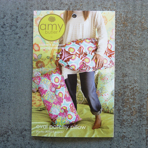 Amy Butler Patterns : Oval Patchy Pillow sewing pattern front