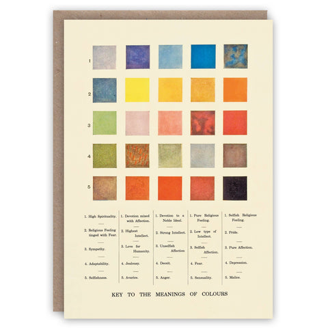 The Pattern Book : Greeting Card - Meanings of Colour