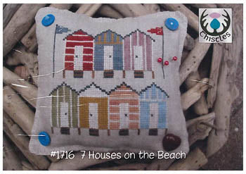 Counted Cross Stitch Pattern: 7 Houses on the Beach