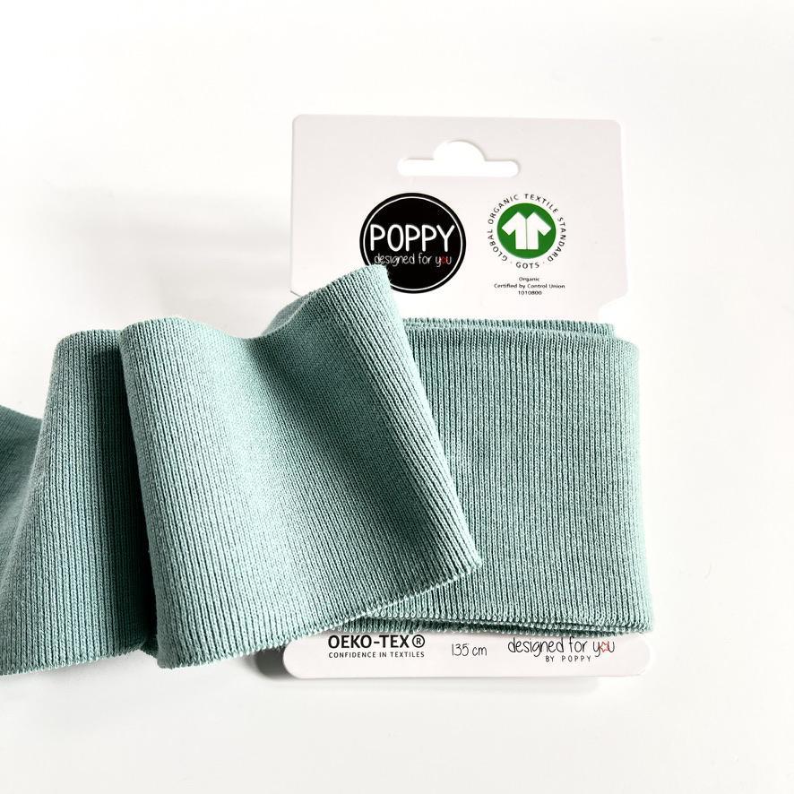 Poppy organic cotton rib knit cuffs