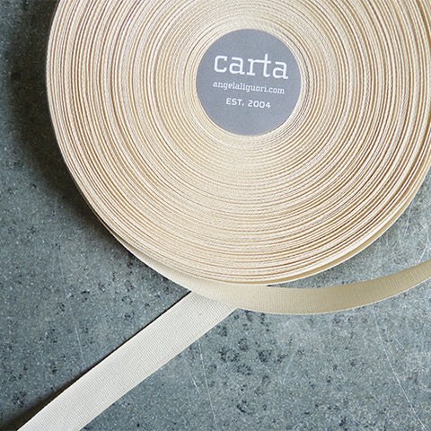 studio carta cotton ribbon natural off white