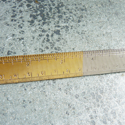 Studio Carta : 9in Metal Ruler - Gold Handle