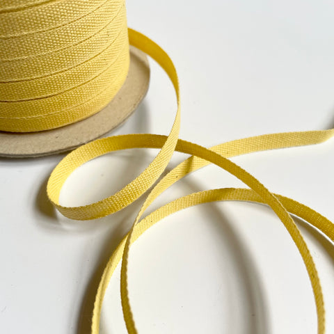 Studio Carta : Narrow Tight Weave Cotton Ribbon - Lemon