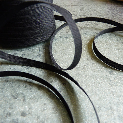 Studio Carta : Tight Weave Cotton Ribbon - Black