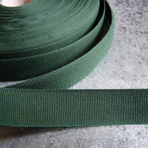 Studio Carta : Tight Weave Cotton Ribbon - Cypress green
