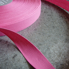 Wide Tight Weave Cotton Ribbon - Fuschia : Studio Carta