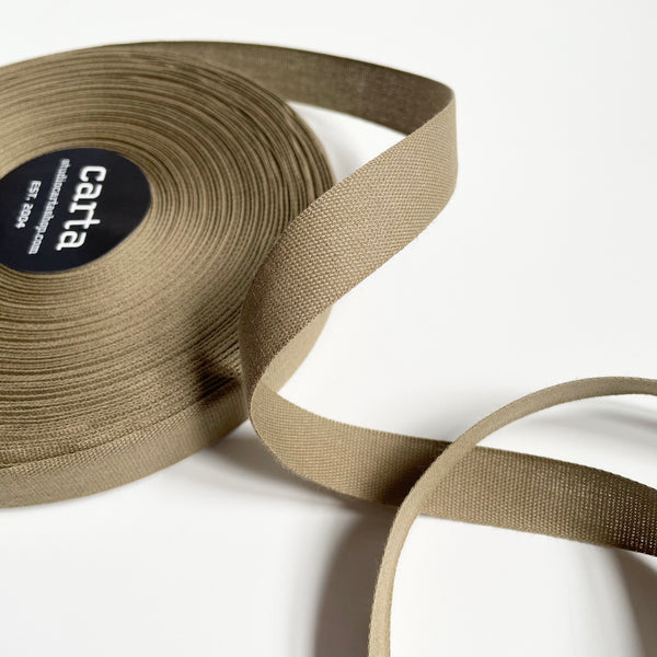 Studio Carta : Wide Tight Weave Ribbon - Tan