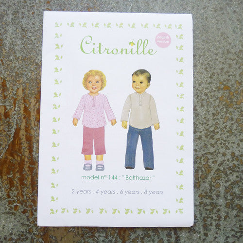 citronille sewing pattern balthazar child top