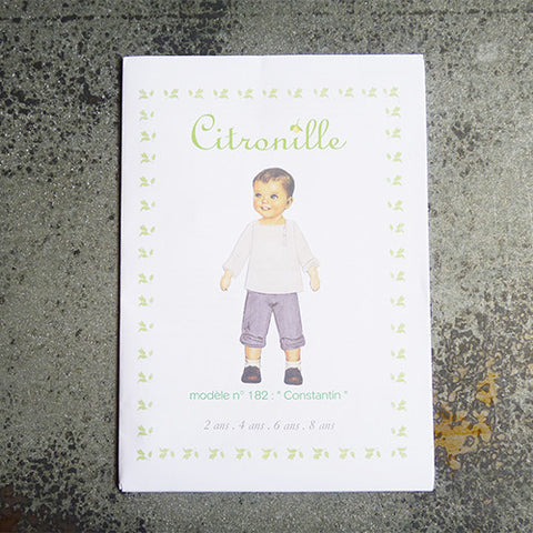citronille sewing pattern constantin child top