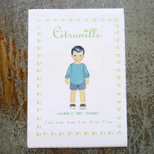 citronille sewing pattern donald child top