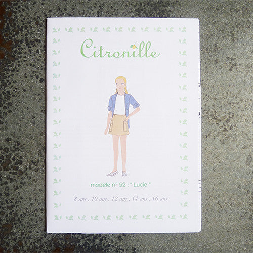 citronille sewing pattern lucie child teen skirt