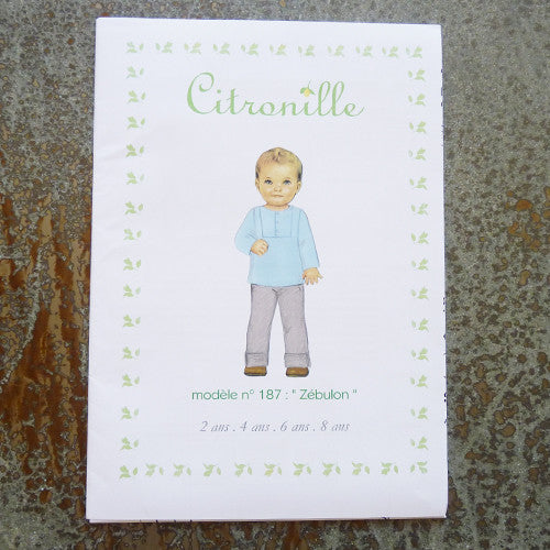 citronille sewing pattern zebulon child top