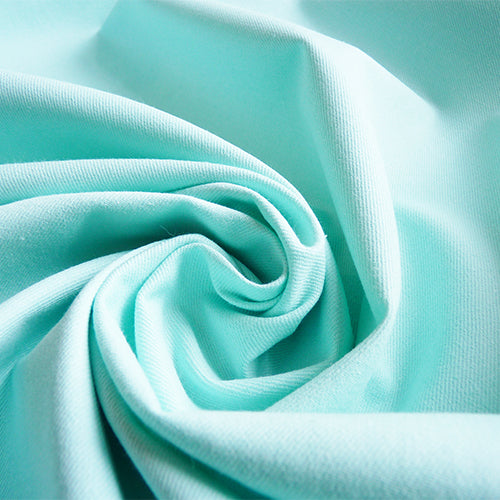 cloud 9 organic cotton denim turquoise blue