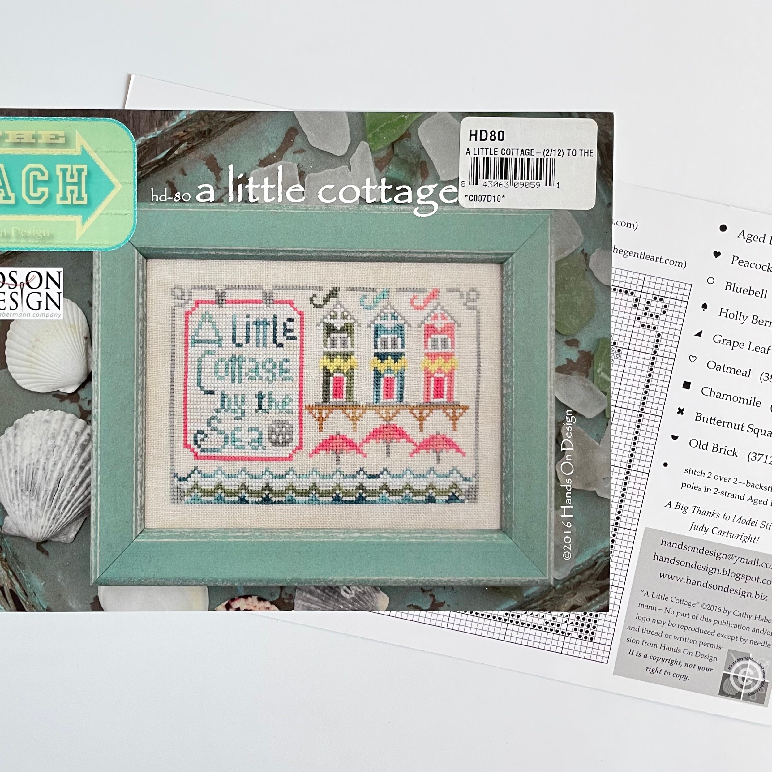 Counted Cross Stitch Pattern: "A Little Cottage by the Sea"
