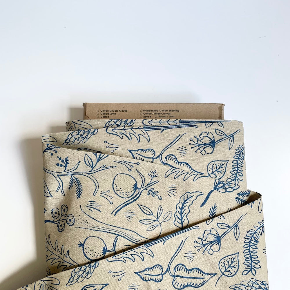 Cotton + Steel : Rifle Paper Co. Amalfi - Black Forest Natural