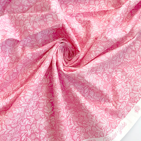 Cotton + Steel : Garden & Globe - Floral Toss Pink