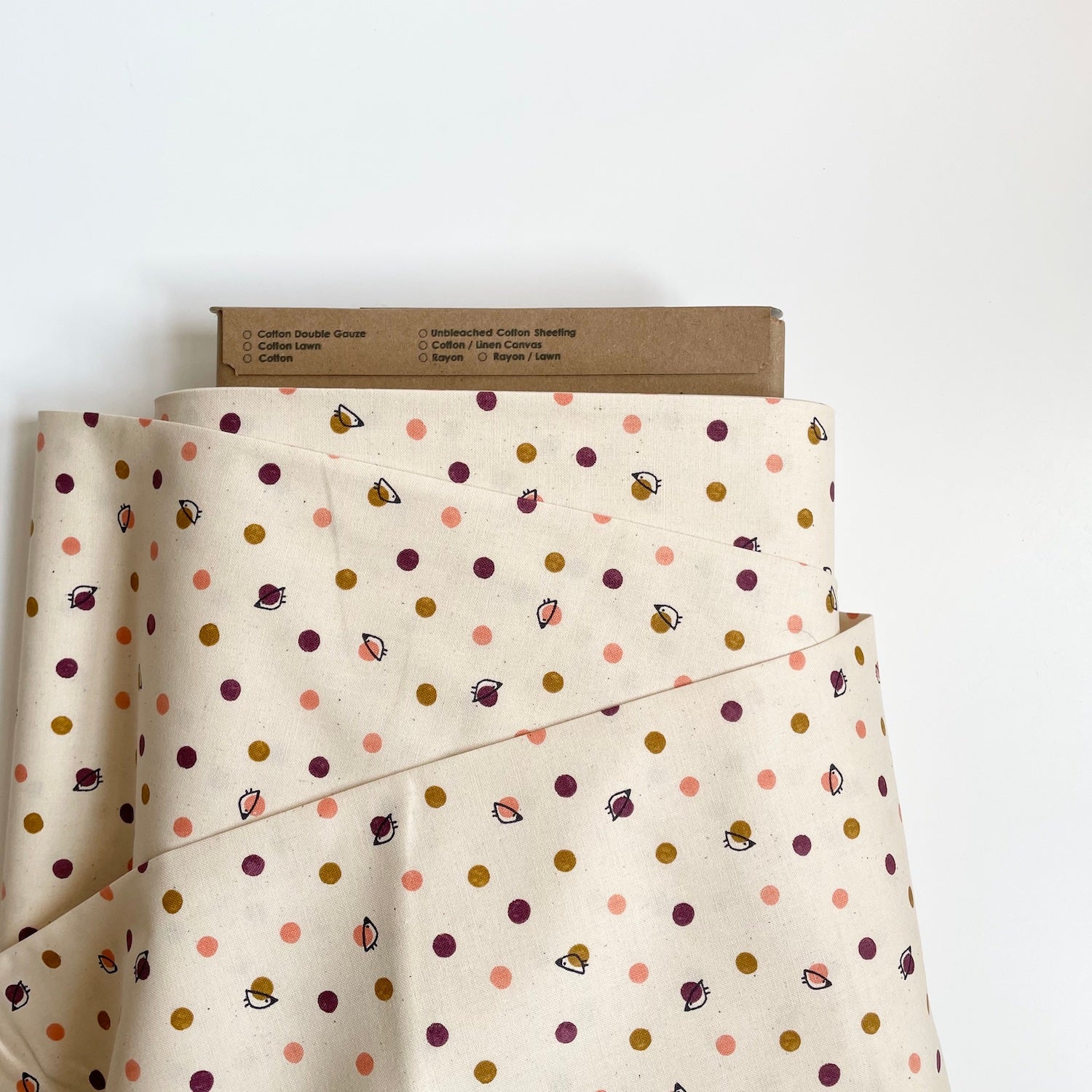 Cotton + Steel : Festival Companion - Fox and Friends Unbleached Purple