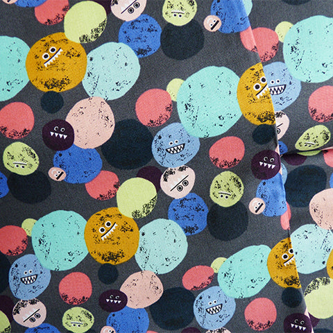 Cotton and Steel : Across the Universe - Space Junk - Gray quilting cotton