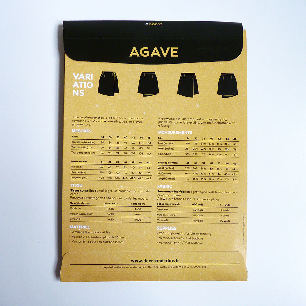 Deer & Doe Patterns : Agave Skirt