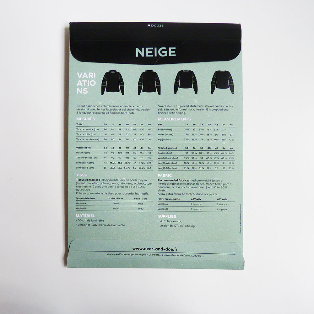 Deer & Doe Patterns : Neige Sweater
