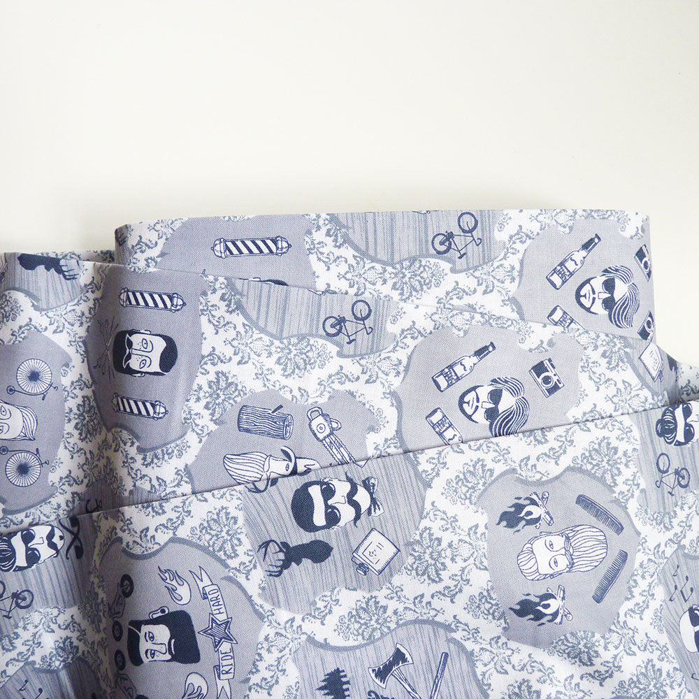 Dear Stella : Cadet - Chop It Like It's Hot  hipster quiltig cotton