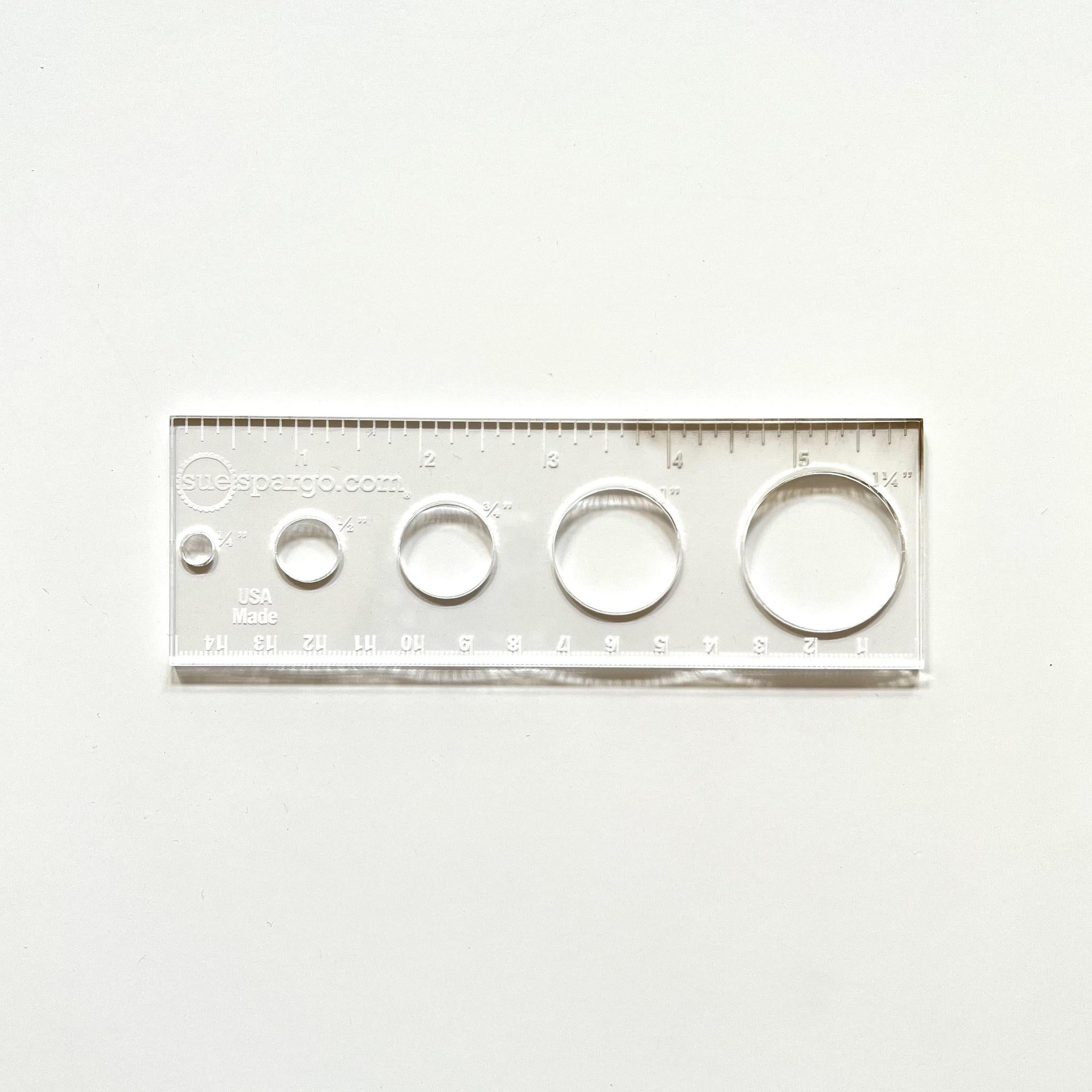 6" Circle Sue Spargo Ruler
