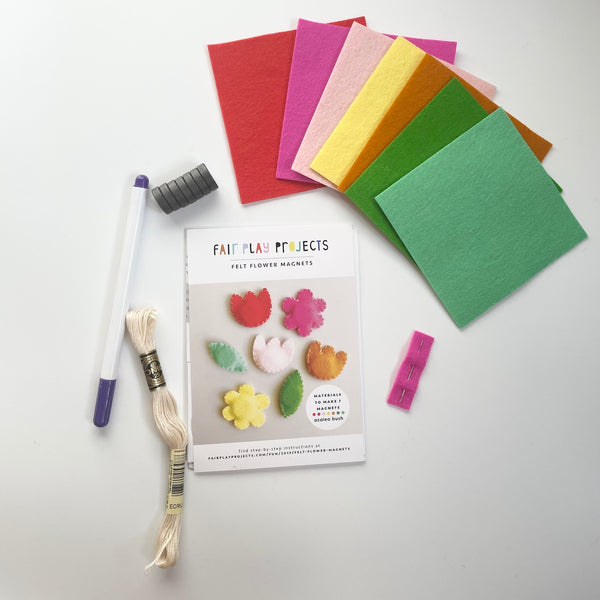 Fair Play Projects : Felt Flower Magnets Kit