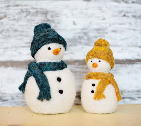 Felted Sky Needle Felting Kit : Snowmen